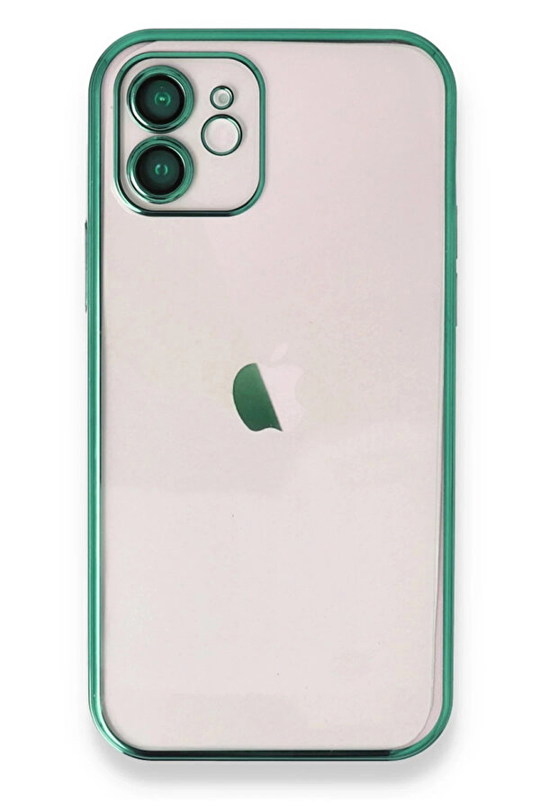 Buti̇k İphone 11 Kılıf Lensli̇ Si̇li̇kon - Yeşi̇l-(5796)