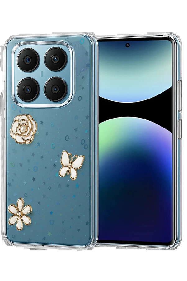 Buti̇k Xi̇aomi̇ Redmi̇ Note 14 Pro 4G Fi̇yonk Desenli̇ Kapak - Desen 2-(5796)