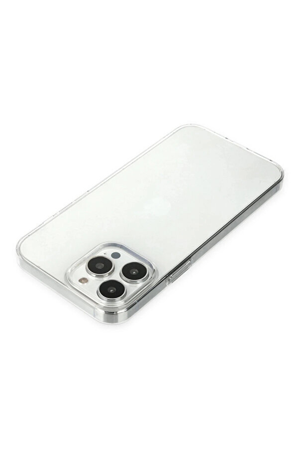 Buti̇k İphone 13 Pro Max Kılıf Pc Sert Şeffaf Kapak - Şeffaf-(5796)