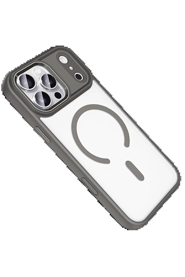 Buti̇k Apple İphone 17 Pro Terea Magsafe Kapak - Gri̇-(5796)