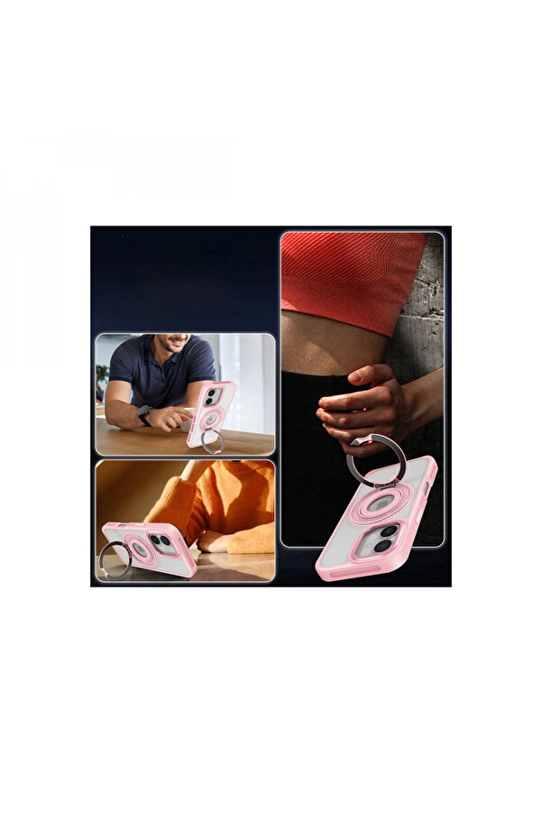 Byhodi̇ Joko İphone 16 Banza Magsafe Standlı Kapak - Ti̇tan Gri̇