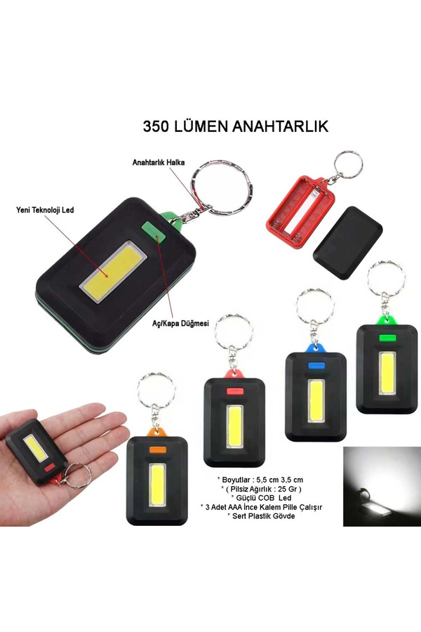 Evi̇mdeyokyok Ortam Aydınlatan 350 Lümen Anahtarlık Wt-377