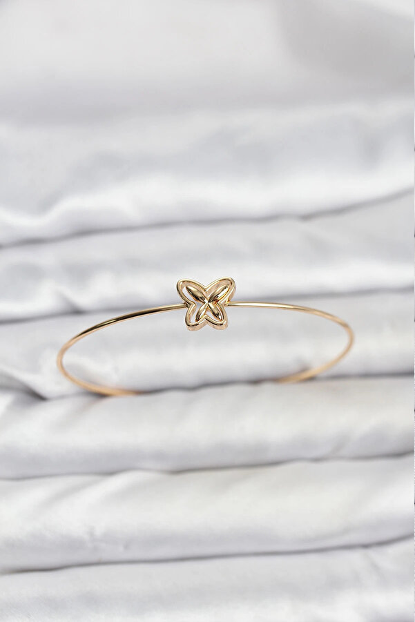 Buti̇k Kelebek Model Gold Renk Bi̇lekli̇k