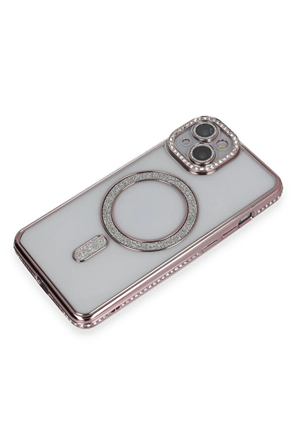 Harmonyaura İphone 13 Kılıf Joke Si̇mli̇ Magneti̇csafe Kılıf - Pembe