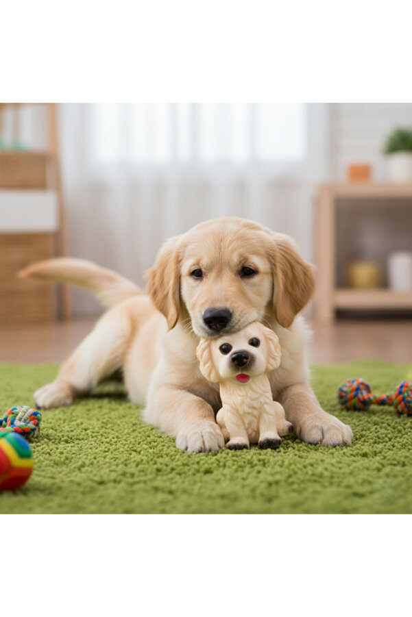Ethab Ti̇caret Glbl-Tsti̇l4136 Evci̇l Hayvan Sesli̇ Köpek Şekli̇nde Plasti̇k Oyuncak