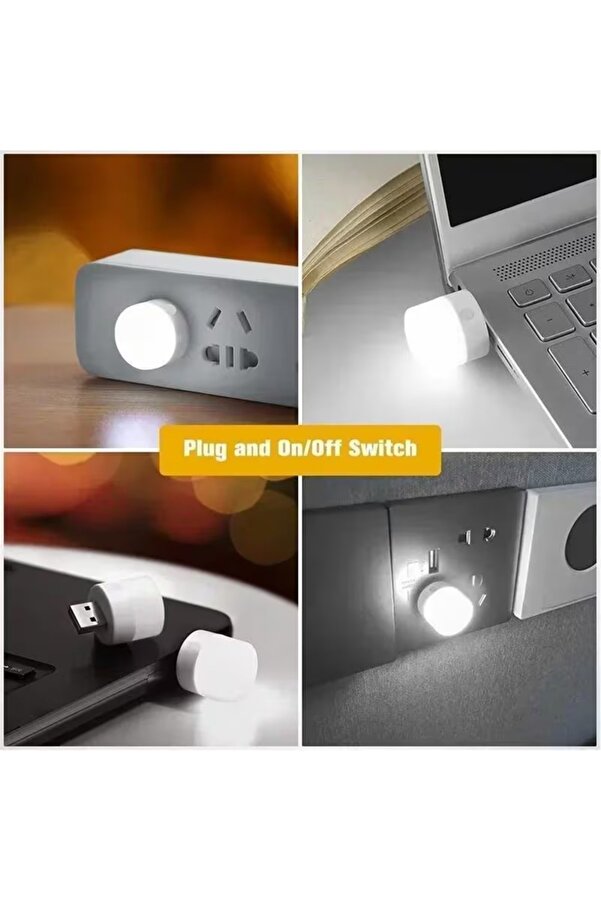 Ethab Ti̇caret Usb Çalışan Mi̇ni̇ Gece Lambası(2 Adet)