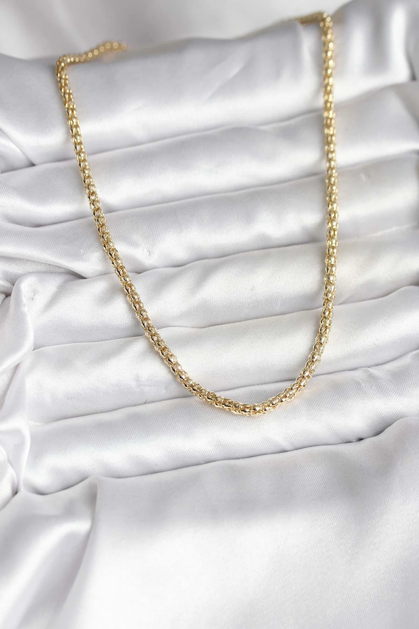 Clari̇ss Harmonyaura 14K Gold Renk Kaplama Boru Zi̇nci̇r Model Cm Kadın Kolye