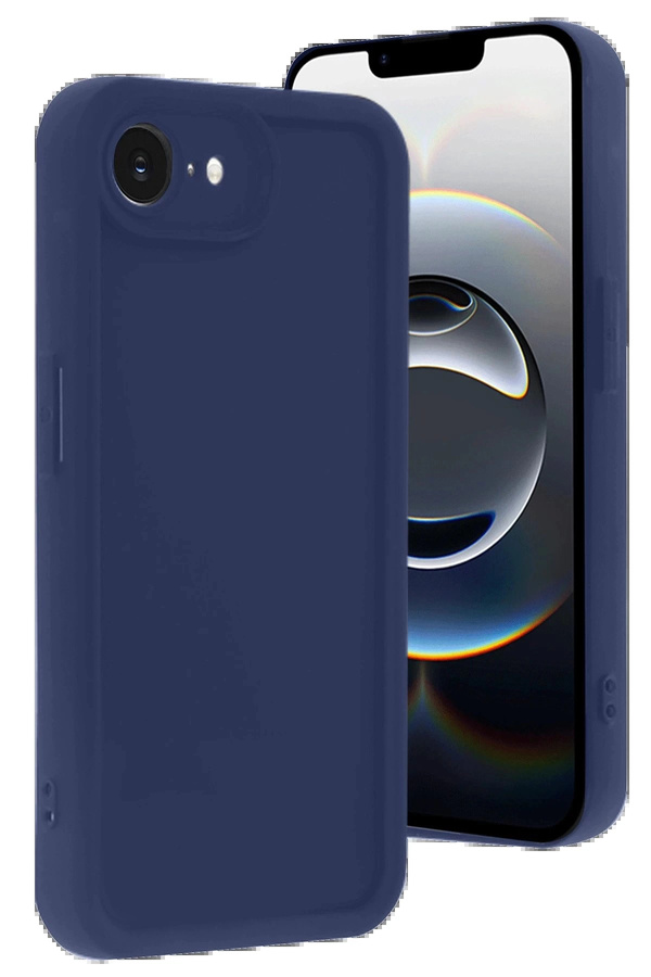 Buti̇k İphone 16E Kılıf Vi̇era Si̇li̇kon - Laci̇vert-(5796)