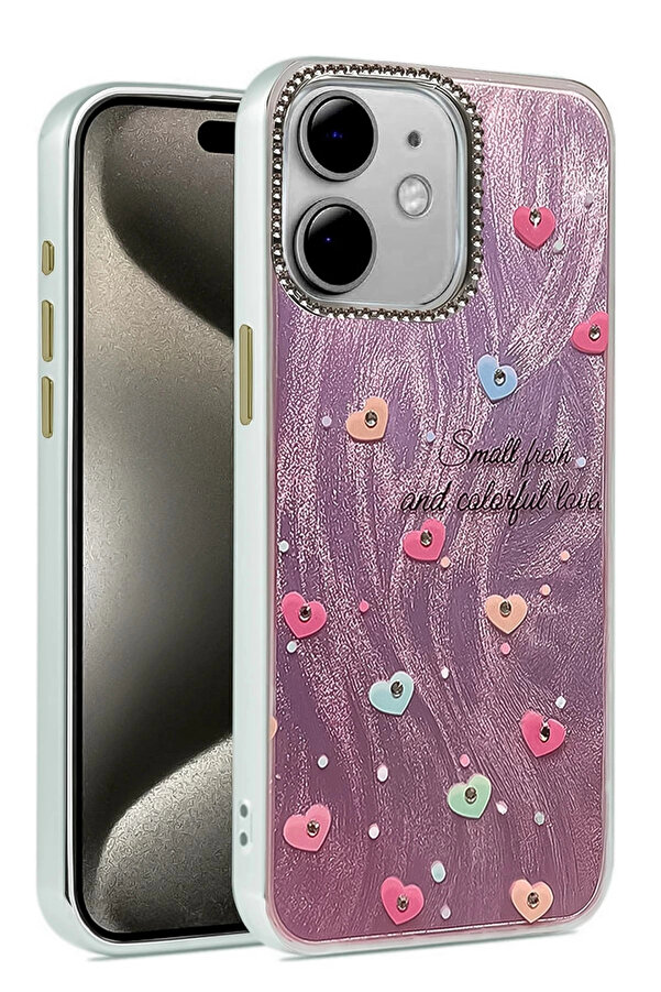 Buti̇k İphone 11 Kılıf Blade Aynalı Desenli̇ Kapak - Desen 8-(5796)