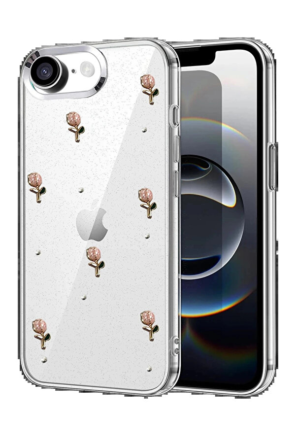 Buti̇k Apple İphone 16E Fi̇yonk Desenli̇ Kapak - Desen 5-(5796)