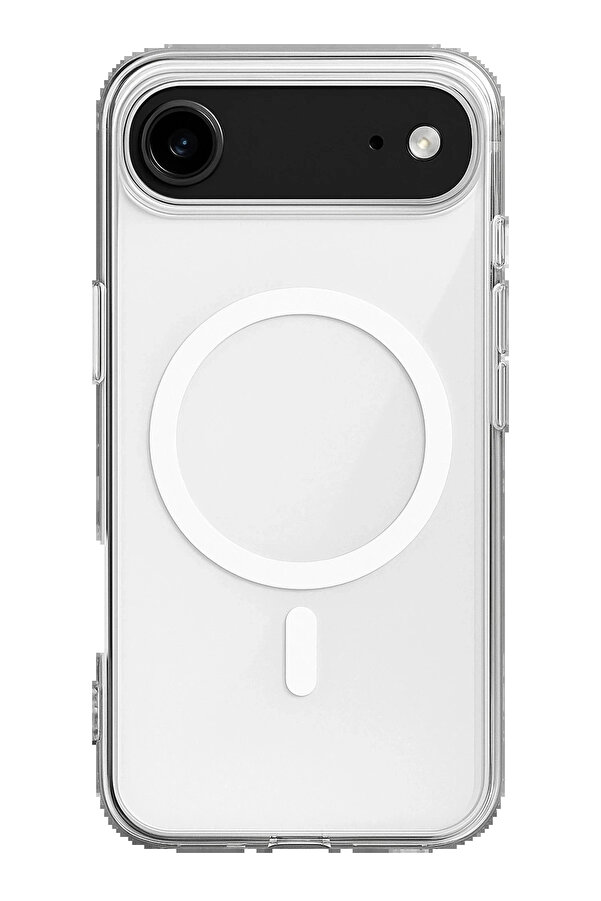 Buti̇k İphone 17 Ai̇r Kılıf Magneti̇csafe Şeffaf Si̇li̇kon - Şeffaf-(5796)