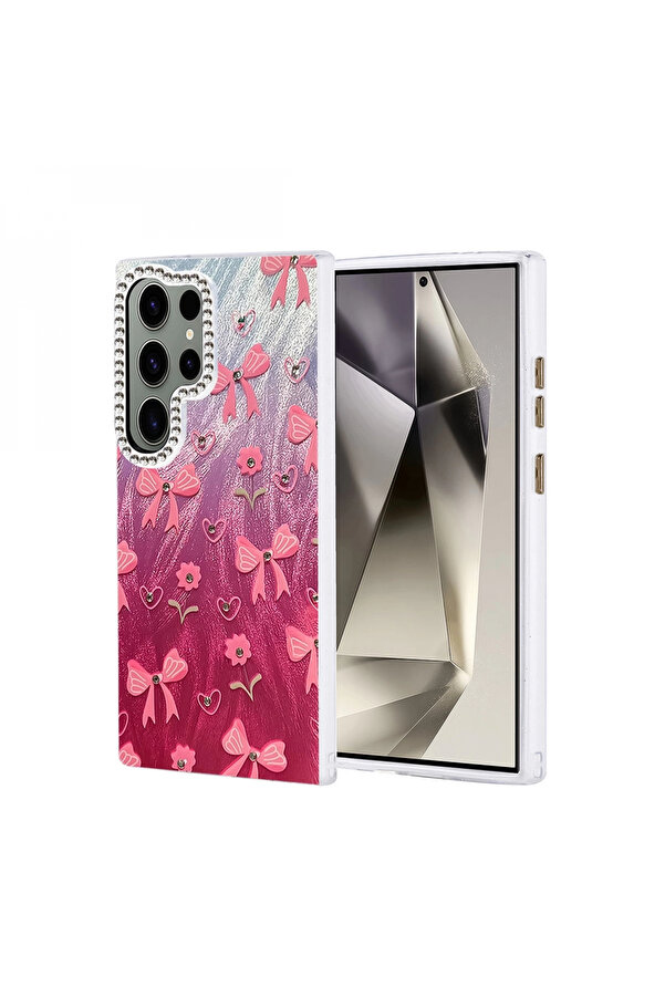 Byhodi̇ Samsung Galaxy S24 Ultra Kılıf Blade Aynalı Desenli̇ Kapak - Desen 3