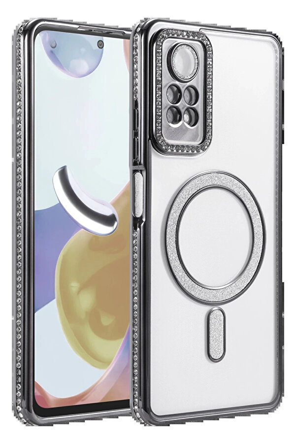 Buti̇k Xi̇aomi̇ Redmi̇ Note 12 Pro 4G Joke Si̇mli̇ Magneti̇csafe Kılıf - Si̇yah-(5796)