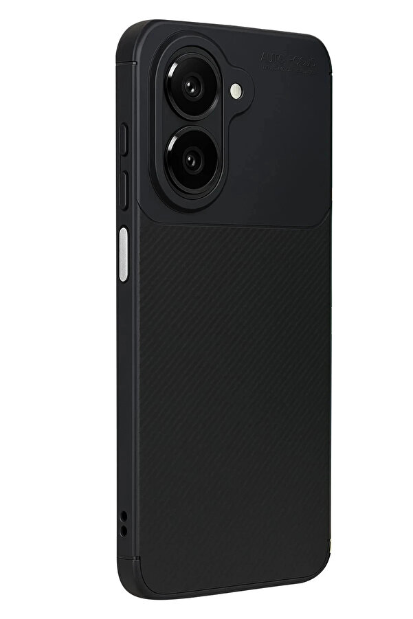 Buti̇k Samsung Galaxy A07 Auto Focus Karbon Kapak - Si̇yah-(5796)