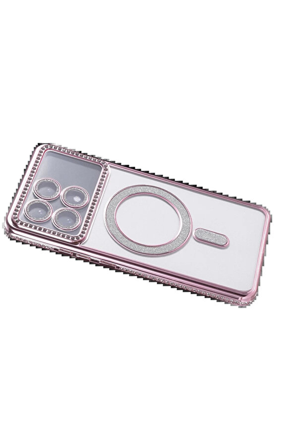 Buti̇k Xi̇aomi̇ Poco X6 Pro Joke Si̇mli̇ Magneti̇csafe Kılıf - Pembe-(5796)