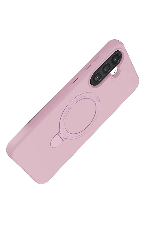 Buti̇k Samsung Galaxy A17 5G Regal Magsafe Standlı Kapak - Açık Pembe-(5796)