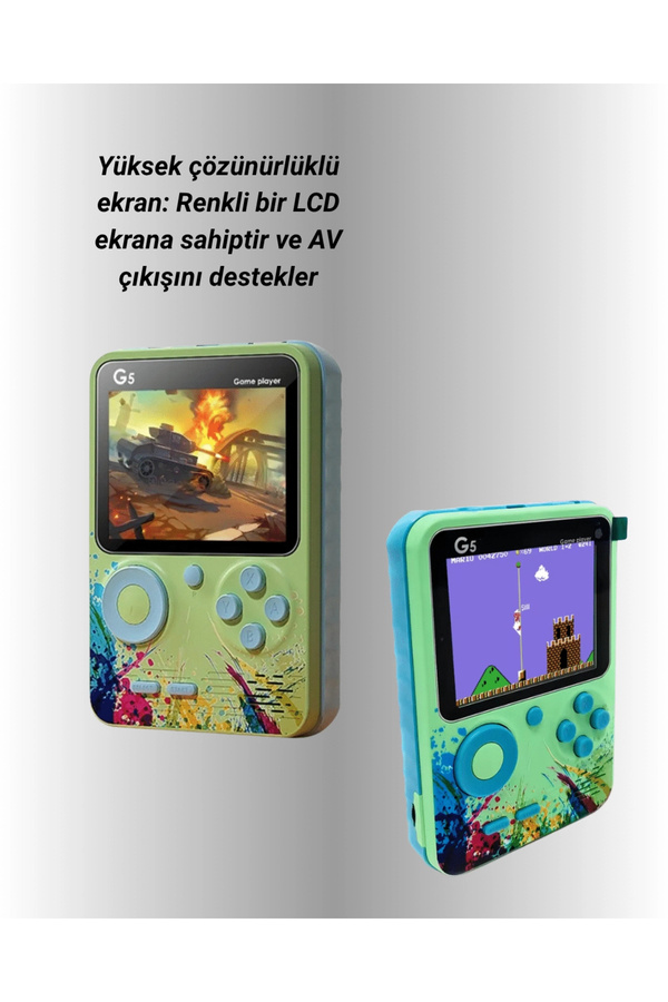 Kazan Hobi̇ G5 Taşınabi̇li̇r Retro Oyun Konsolu – Çocuk Ve Yeti̇şki̇nler İçi̇n