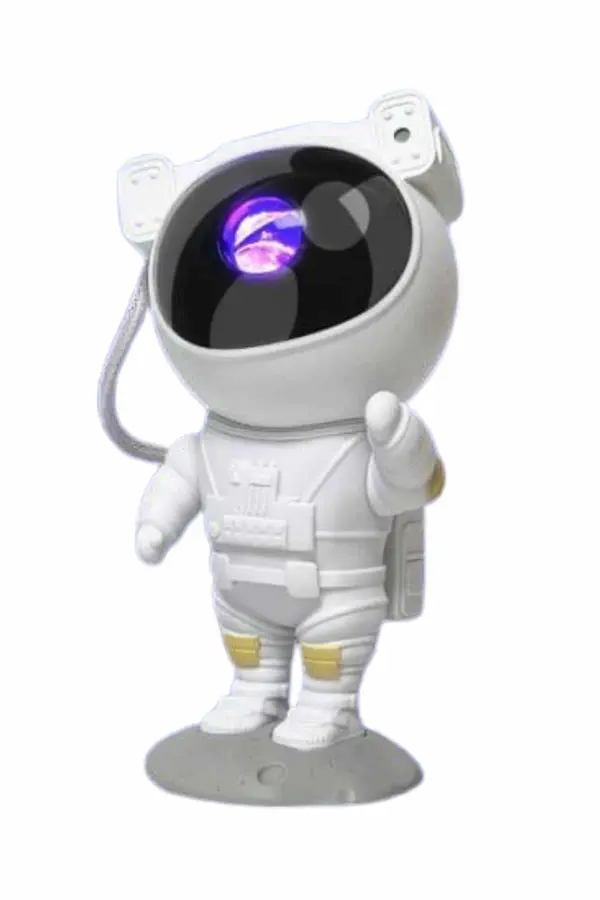 Teknomavm Gece Lambası Astronot Bluetooth Hoparlörlü Galaksi̇ Işık Projektörü