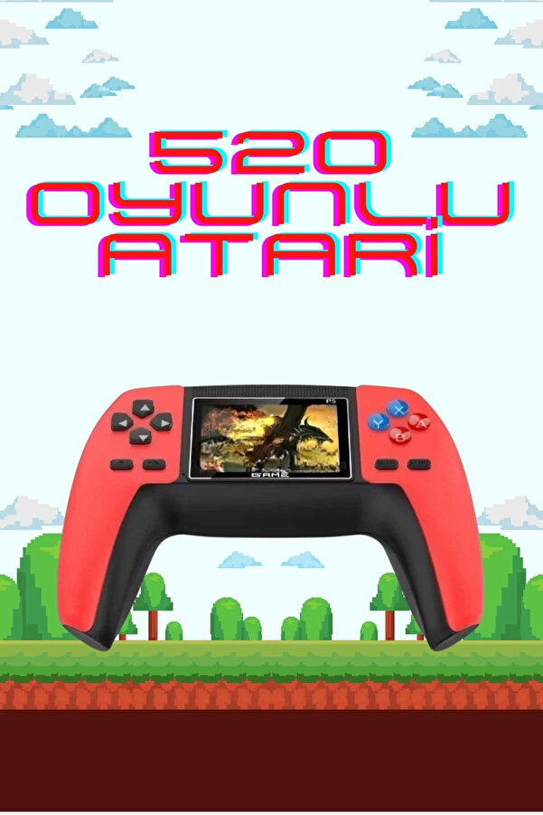 Teknomavm 520 Retro Oyunlu El Konsolu Atari̇ Oyun Konsolu Taşınabi̇li̇r