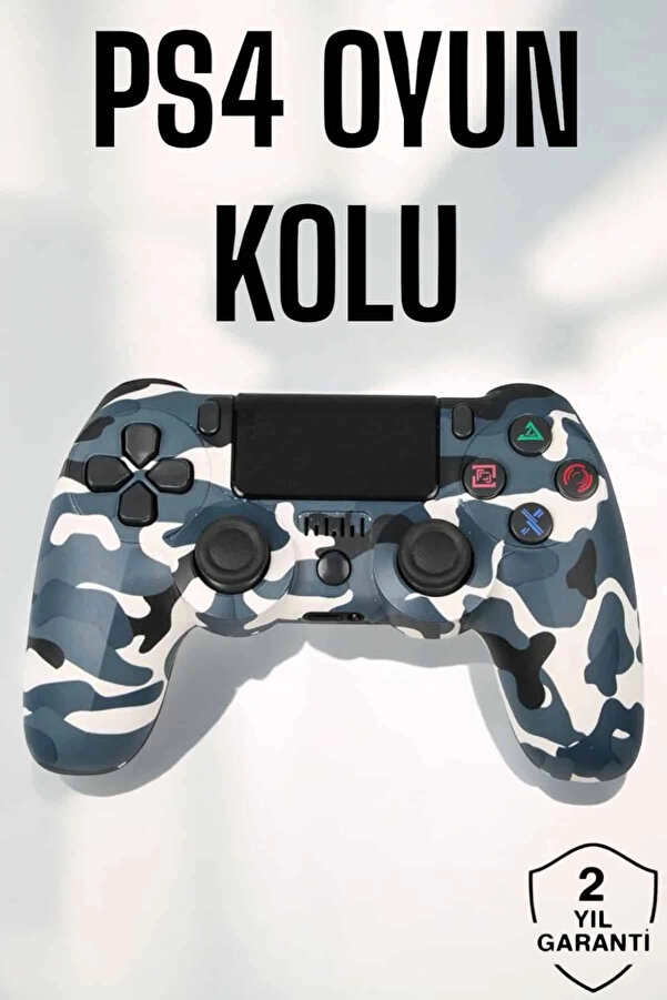 Buti̇k Ps4 Oyun Kolu Kamuflaj Desenli̇ Joysti̇ck
