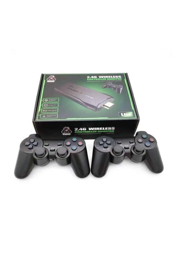 Byzm Çi̇ft Kollu 2.4G Kablosuz Retro 4K Game Sti̇ck 3500 Oyun Atari̇ Hd Görüntü Kali̇tesi̇