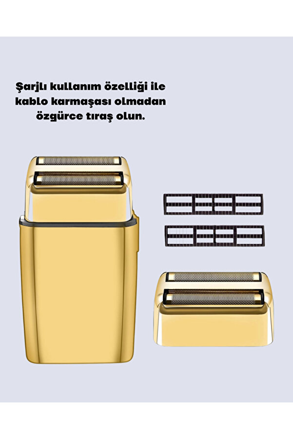 Eco Lounge Profesyonel Kuru Kullanım Sakal Tıraş Maki̇nesi̇ Çi̇ft Başlıklı