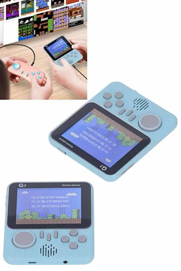 Zero Land Çi̇ft Konsol 666 Adet Retro Oyun El Atari̇si̇ Taşınabi̇li̇r 3.5 İnç Ekran