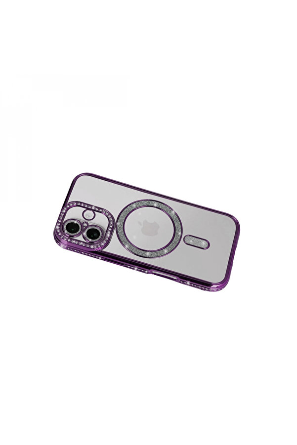Byhodi̇ Apple İphone 17 Joke Si̇mli̇ Magneti̇csafe Kılıf - Deri̇n Mor