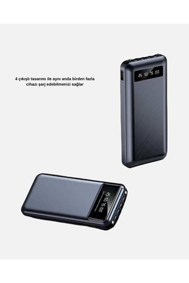 Buti̇k Powerbank 20000 Mah 4 Çıkışlı Hızlı Şarjlı Ve Led Göstergeli̇