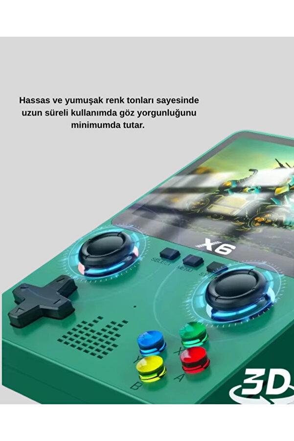 Buti̇k Retro Taşınabi̇li̇r Konsol 3.5 Ips Ekran Ergonomi̇k Çi̇ft Lr Kontrollü