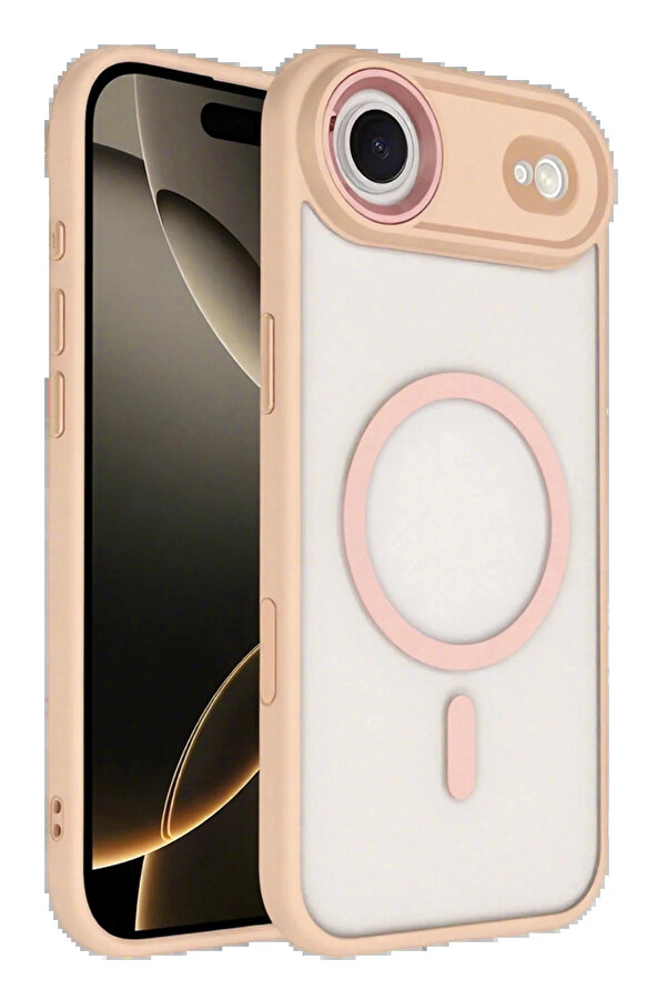 Buti̇k Apple İphone 17 Ai̇r Terea Magsafe Kapak - Pembe-(5796)