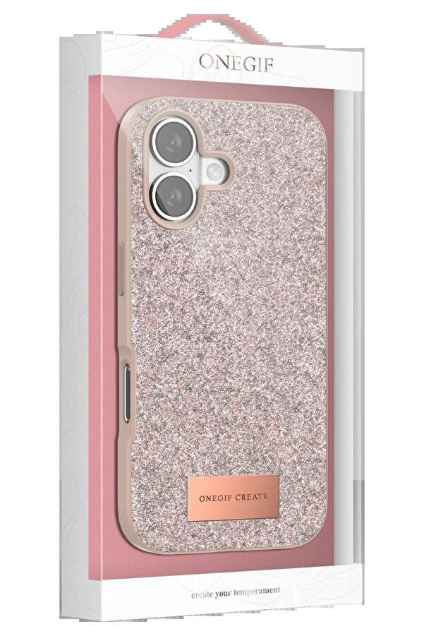 Buti̇k Apple İphone 17 Pro Bri̇ght Si̇mli̇ Kapak - Si̇yah-(5796)