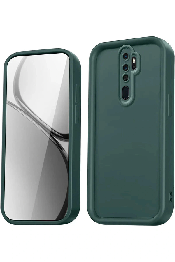 Buti̇k Xi̇aomi̇ Redmi̇ Note 8 Pro Kılıf Vi̇era Si̇li̇kon - Koyu Yeşi̇l-(5796)
