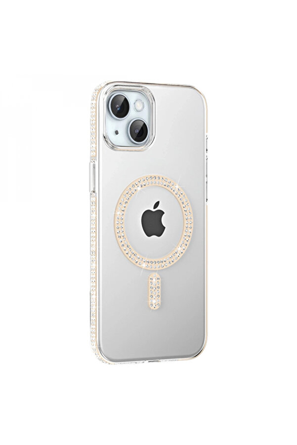 Byhodi̇ Joko Apple İphone 14 Move Taşlı Magsafe Kapak - Pembe