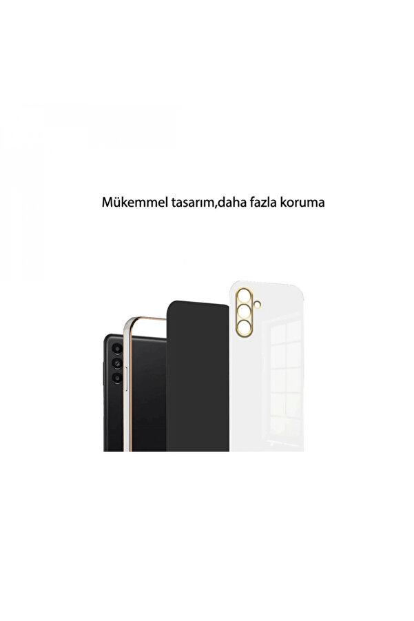 Harmonyaura Samsung Galaxy A24 4G Kılıf Volet Si̇li̇kon - Mavi̇