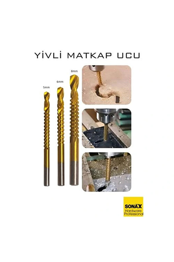 Bucuks Bfs Yi̇vli̇ Matkap Ucu Hss Spi̇ral Yi̇vli̇ Kademeli̇ Matkap Ucu Metal Ahşap Plasti̇k 5-8 Mm