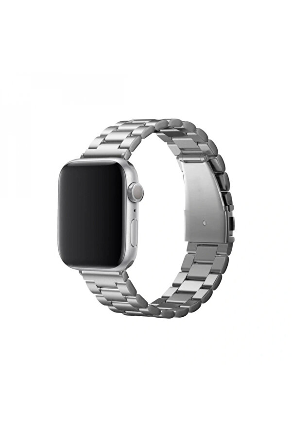 Byhodi̇ Apple Watch 42Mm Metal Baklalı Kordon - Gümüş