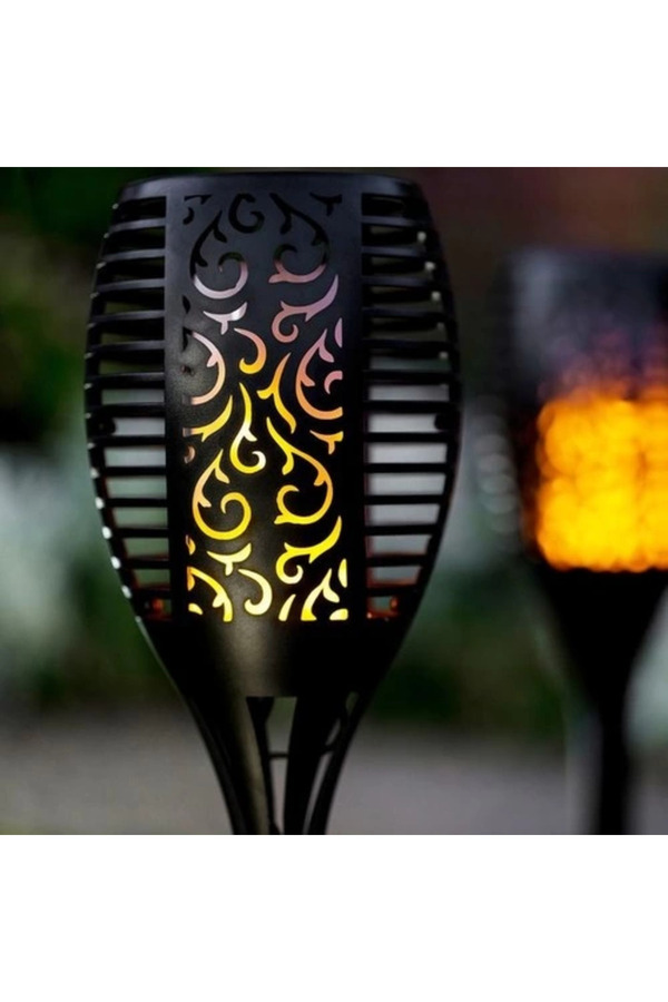 Evi̇mdeyokyok Alev Efektli̇ Solar Bahçe Lambası (51 Cm)
