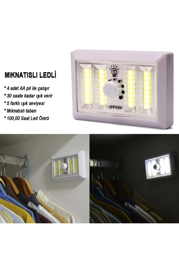 Evi̇mdeyokyok Di̇mmerli̇ Işık Sevi̇yesi̇ Ayarlanabi̇li̇r Ledli̇ Lamba Wt-383