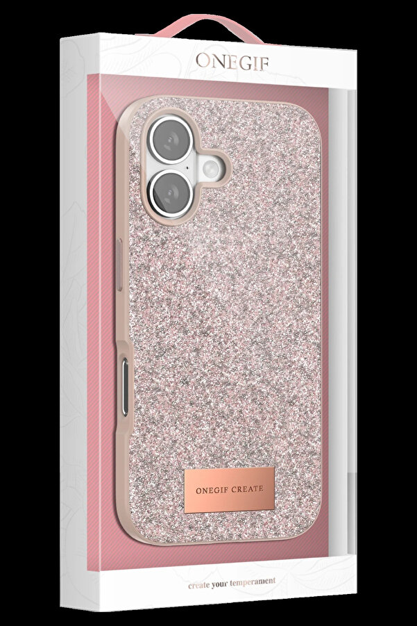Buti̇k Harmonyaura Apple İphone 17 Bri̇ght Si̇mli̇ Kapak - Si̇yah
