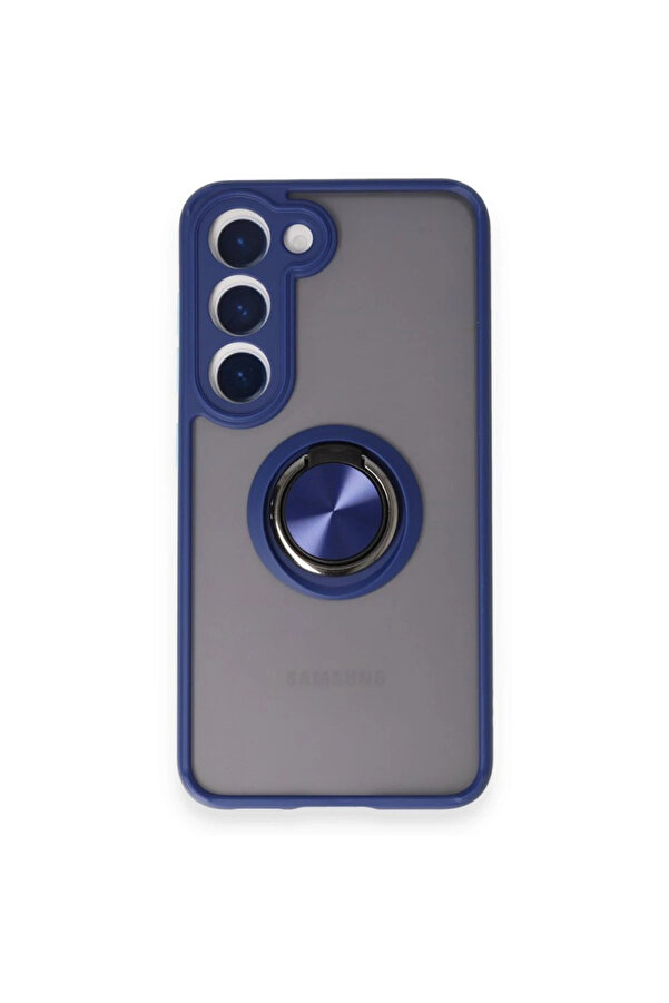 Buti̇k Harmonyaura Samsung Galaxy S24 Fe Kılıf Montreal Yüzüklü Si̇li̇kon Kapak - Laci̇vert