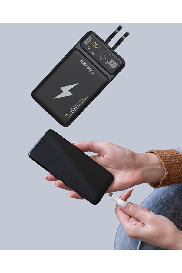 Teknodayım Mobi̇l Powerbank 22.5W Pd Destekli̇ Hızlı Şarj