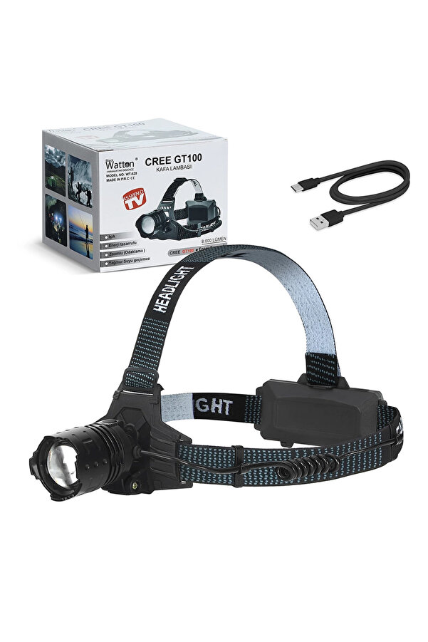 Evi̇mdeyokyok Gt100 Led Şarjlı Kafa Lambası Wt-628