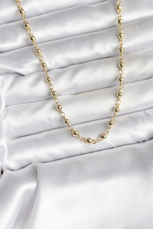 Shauan 14K Gold Renk Kaplama Topçuklu Zi̇nci̇r Model Cm Kadın Kolye