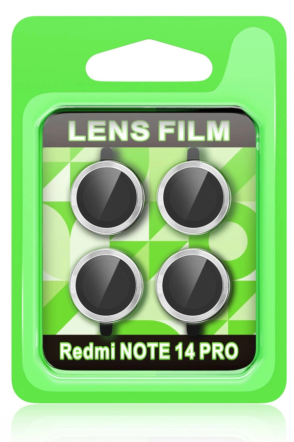 Buti̇k Xi̇aomi̇ Redmi̇ Note 14 Pro 5G Raze Metal Kamera Lens - Gümüş-(5796)