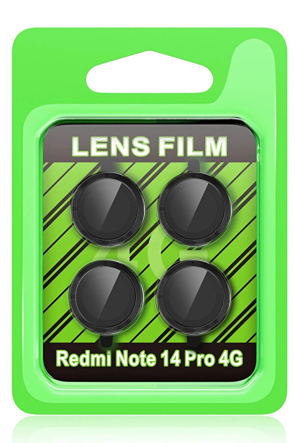 Buti̇k Xi̇aomi̇ Redmi̇ Note 14 Pro 4G Raze Metal Kamera Lens - Si̇yah-(5796)