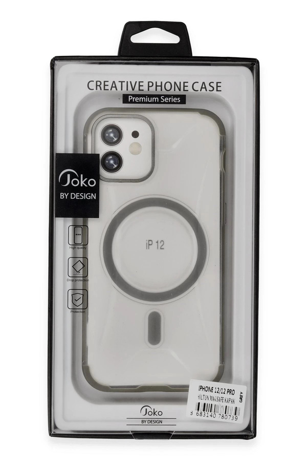 Buti̇k İphone 12 Hi̇lton Magsafe Kapak - Laci̇vert-(5796)