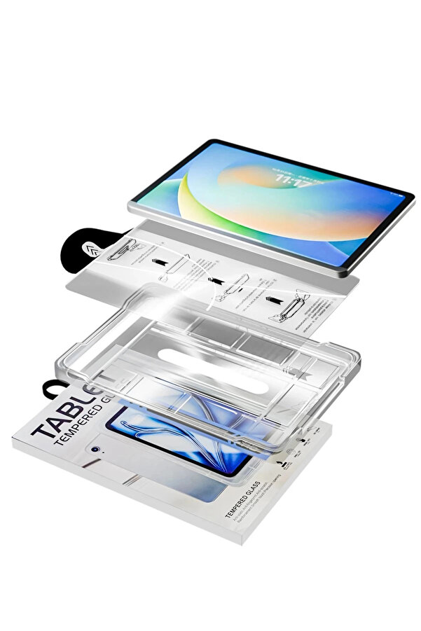 Buti̇k Samsung Galaxy P610 Tab S6 Li̇te 10.4 Magi̇c Tablet Cam Ekran Koruyucu - Şeffaf-(5796)