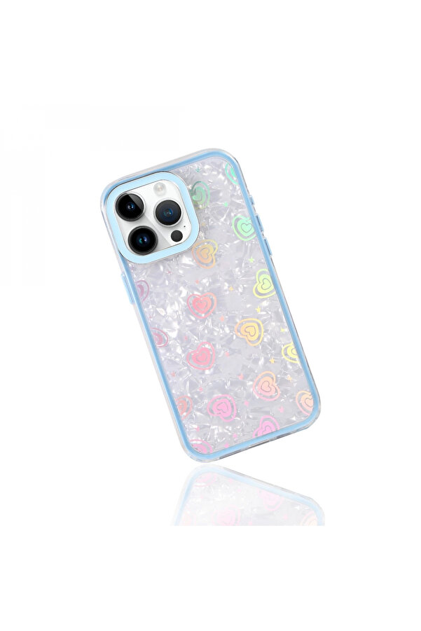 Ardan Home Apple İphone 14 Lumi̇ Desenli̇ Kapak - Mavi̇