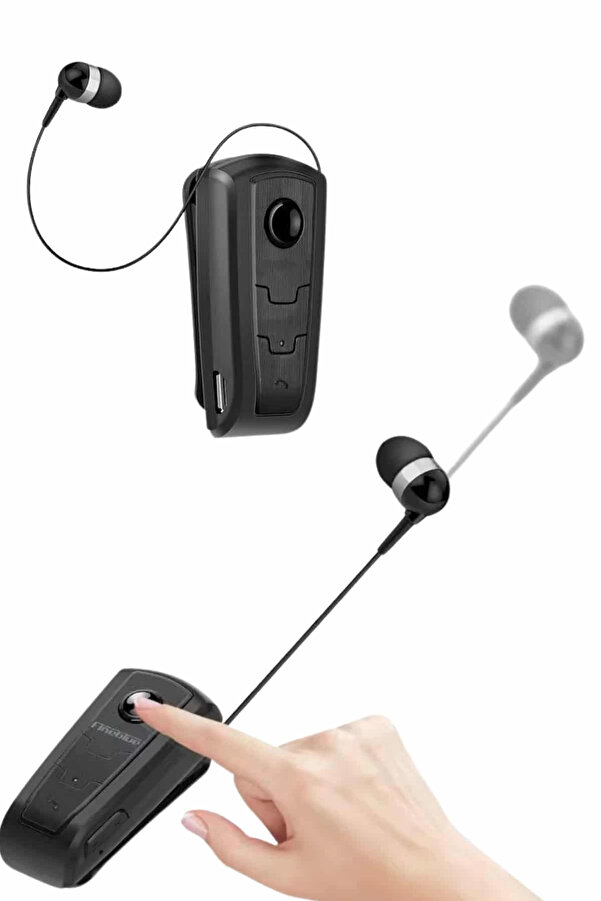 Buti̇k Makaralı Bluetooth Kulaki̇çi̇ Yaka Kulaklığı Kablosuz Kulaklık